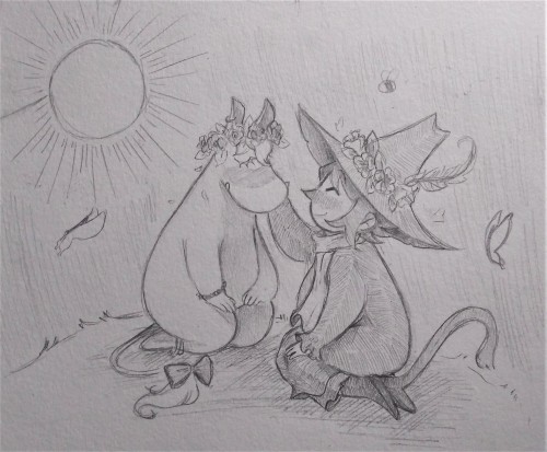 It’s my birthday again and I’m still drawing Moomin! This is the best timeline. 