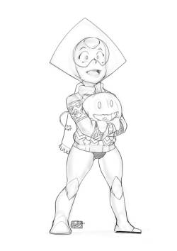 tovio-rogers:  a warm up sketch from this morning. steven universe was on when i got up so i drew peridot and pumpkin   omg! &lt;3 &lt;3 &lt;3