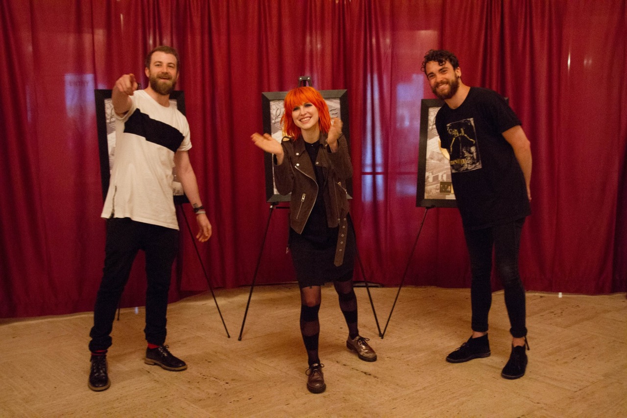 paramoreupdates:  More photos from Paramore’s Self-Titled Gold Plaque PresentationPhotos