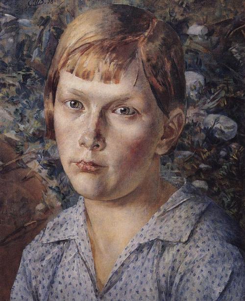 The girl in the woods, 1938, Kuzma Petrov-Vodkin