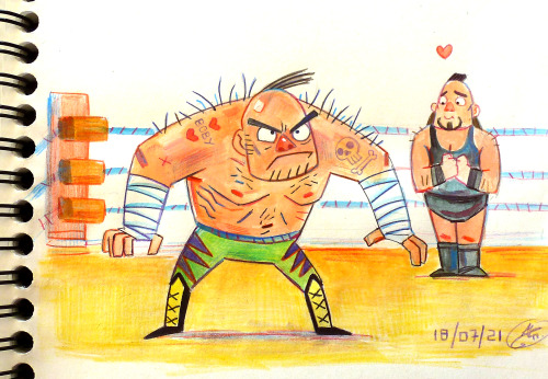 Character design challenge July:  WRESTLER