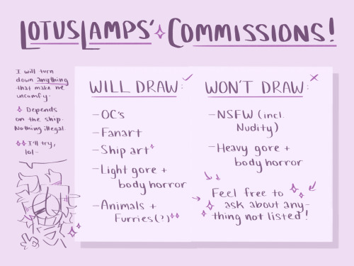 COMMISSIONS ARE OPEN!