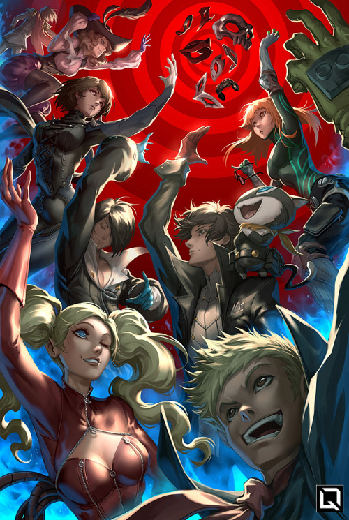 quirkilicious: The Phantom Thieves by Quirkilicious  I haven’t been in high school for awhile now, s