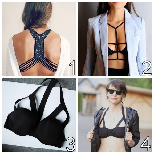 Roundup of 4 DIY Decorative Bras. DIY Macrame Back Bra Tutorial from Trash to Couture here. This is 