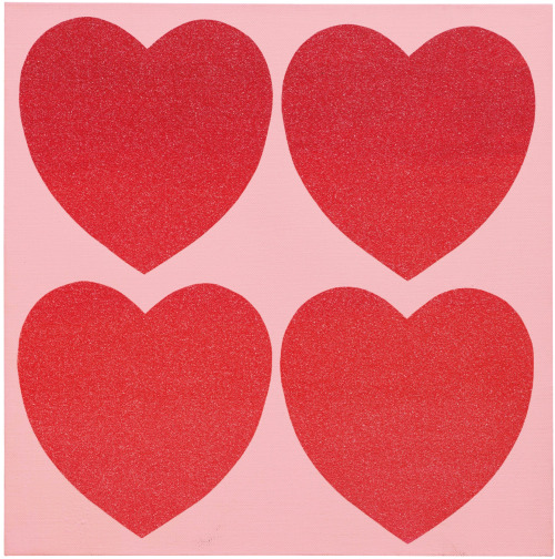 nobrashfestivity:Andy Warhol, Diamond Dust Hearts© 2012 Andy Warhol Foundation for the Visual Arts /