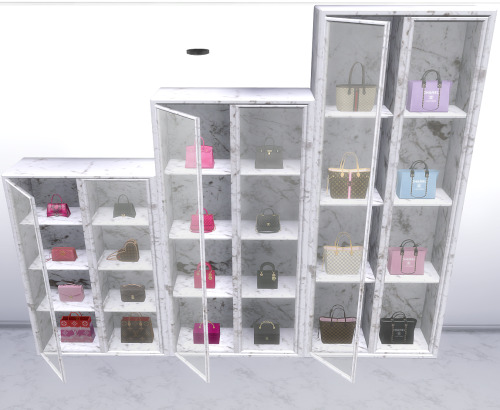 xplatinumxluxexsimsx:Luxe Display Cabinet With Open Door• Same 16 swatches as my first version 