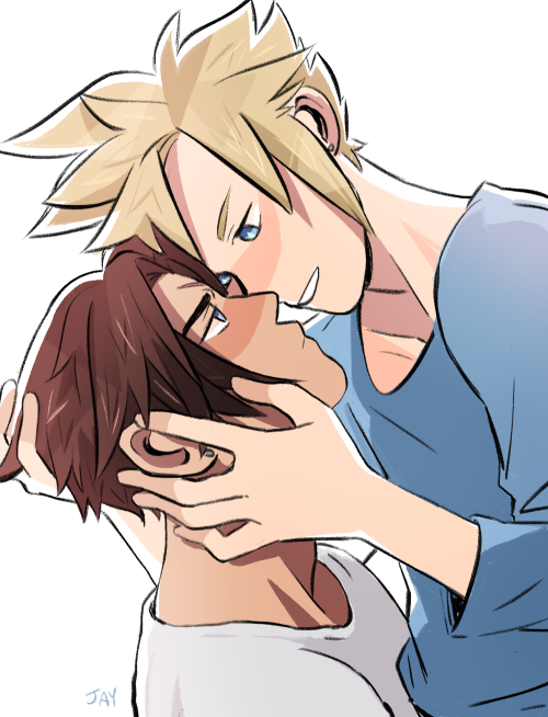 liverpepper:  speakgreektome:  liverpepper:  sobs into my own hands at late teens strifehart  Leon’s breath reeks of alcohol. His grip is also pretty strong, but that’s a given whereas the former isn’t. “Hey,” Cloud says, and tries to loosen