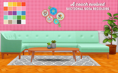 [ts4] dream home decorator sofa’s recolorstough and tufted sectional sofa - 22 swatchesa couch