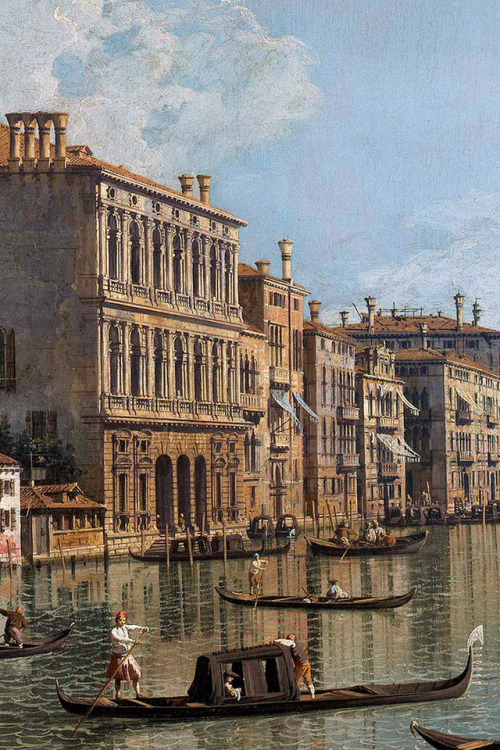 antoniettabrandeisova:Veduta del Canal Grande verso la Punta della Dogana, da Campo San Ivo, Canalet