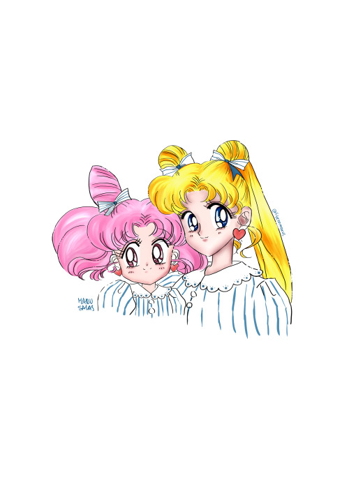 ♥ Usagi & Chibiusa ♥You can follow my art here: www.instagram.com/lifeonmarus/