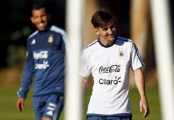 Fcbmessi-Deactivated20160119:   Lionel Messi During A Training Session In La Serena,