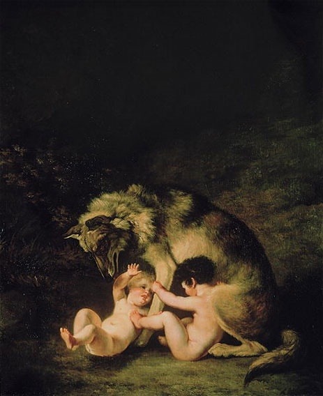 Porn photo Jacques Laurent Agasse – Romulus Remus