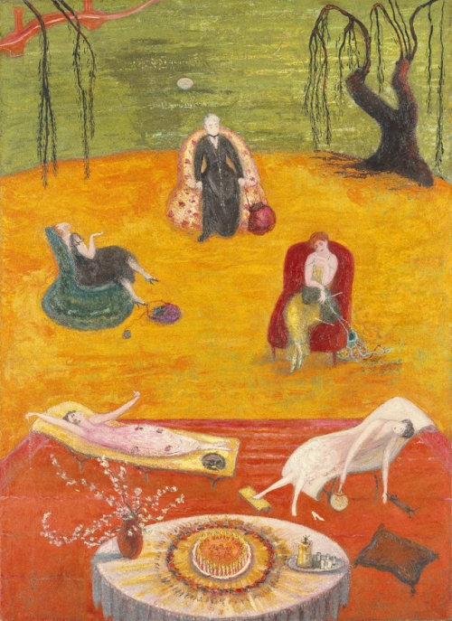 These summer-like temperatures are making us feel like Florine Stettheimer&rsquo;s Heat (1919). Pain