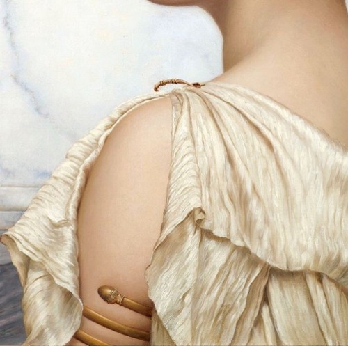 nature-and-culture:Details of Atalanta by John William Godward (1861-1922, British). By artgarments