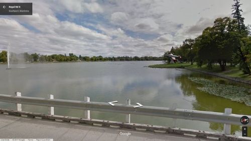 streetview-snapshots:Crescent Lake from Royal Road South, Portage la Prairie