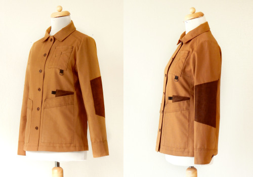 Waffle Patterns pdf sewing patterns / Komugi Over shirt