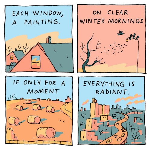 incidentalcomics: Morning Light A poetry comic from my new book The Art of Living: Reflections On Mi