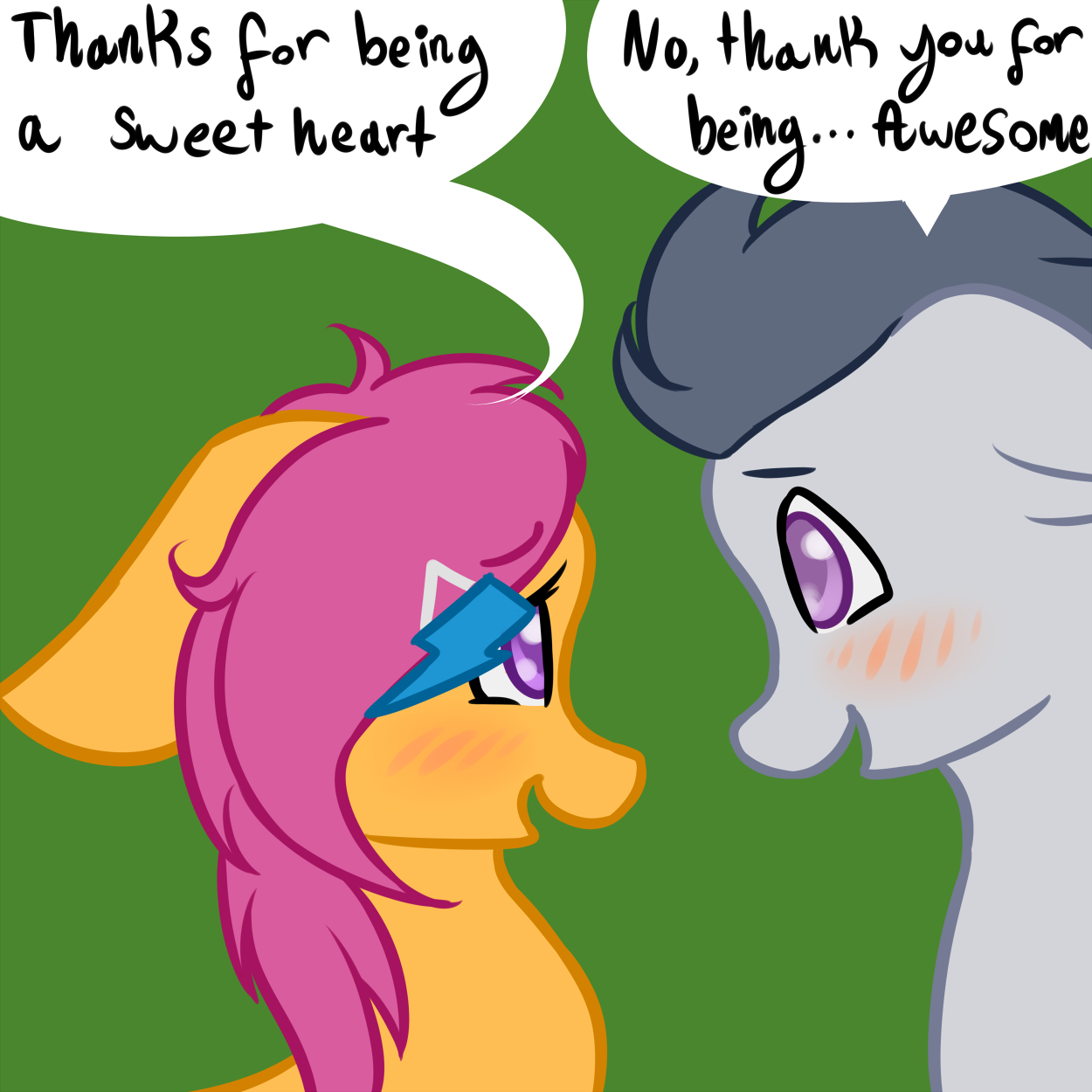 motherlyscootaloo:  Guest Art by Emilie Arts  Eee~! x3 D'aww~ &lt;3