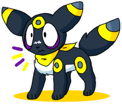 pocketpikachus:  his name is panumbra (get it??) and id like to Poke his Mon! Bonus: @pan-pizza 