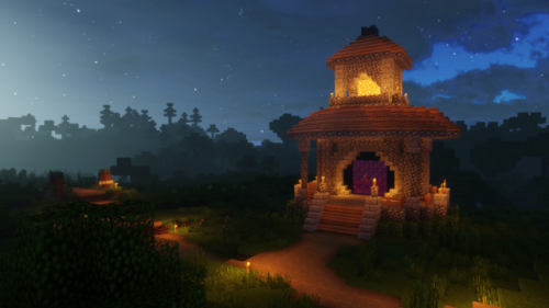 wonderkittengaymes: nether portal? nether portal. (this is located at the base i share with @the-spa