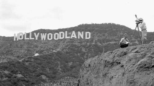 talesfromweirdland: ‪The original Hollywood sign. Originally meant to be up for about a year to adve