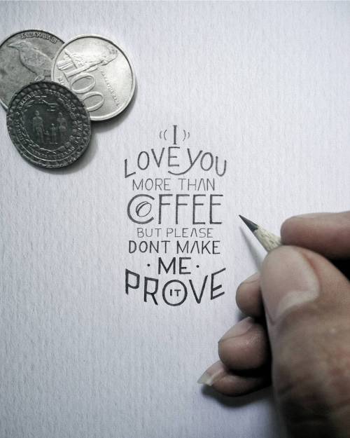 culturenlifestyle: Miniature Hand Lettered Quotes by Dexa Muamar Indonesian artist Dexa Muamar comp