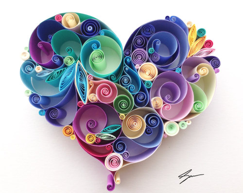 enkblogs: bestof-etsy: Whimsical Quilled Paper Designs by Sena Runa Istanbul-based artist Sena Runa 