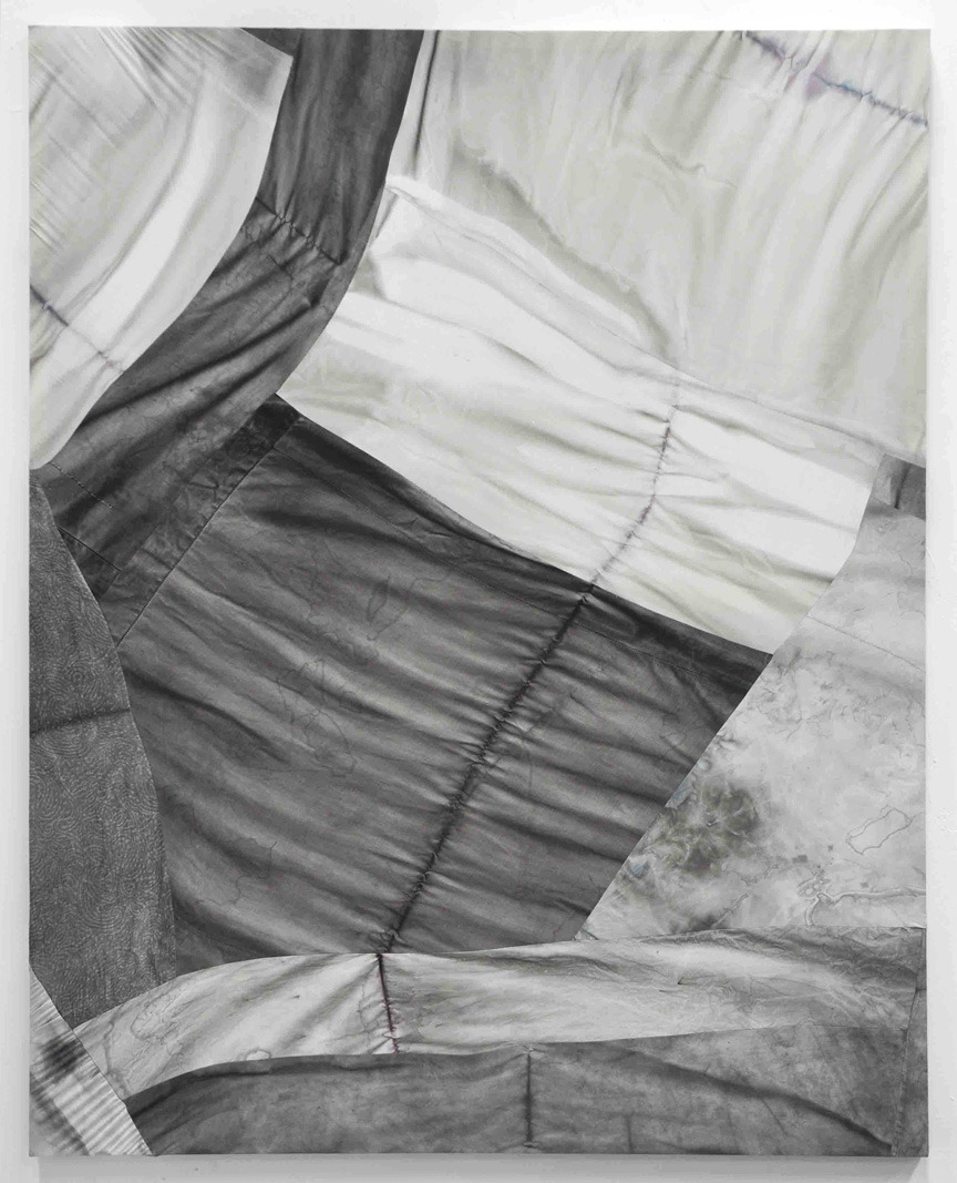 colleenheslin:  Colleen HeslinNo Place To Pitch A Tent, Indian ink on cotton and