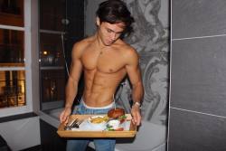 pridetraveller:  Enzo Carini  I&rsquo;d like that for lunch along with the burger!