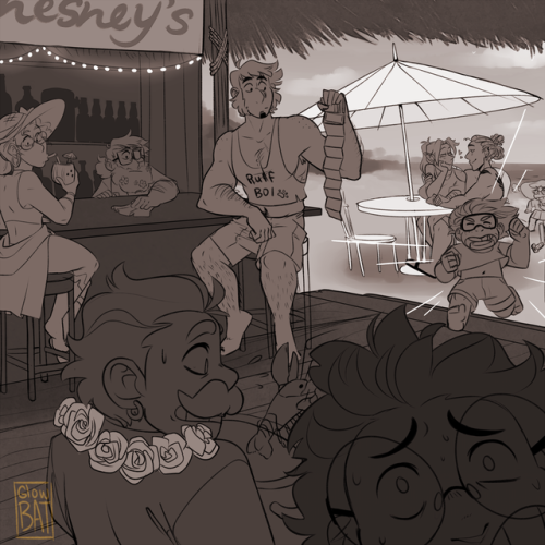 glowbat:   a wip of the first of a couple pics Im doing to submit to   the    @adventuringfanbook project!