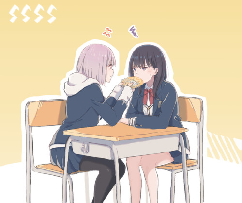 ✧･ﾟ: *✧ Feeding her Melonpan ✧ *:･ﾟ✧♡ Characters ♡ : Akane Shinjou ♥ Rikka Takarada♢ Anime ♢ : SSSS.