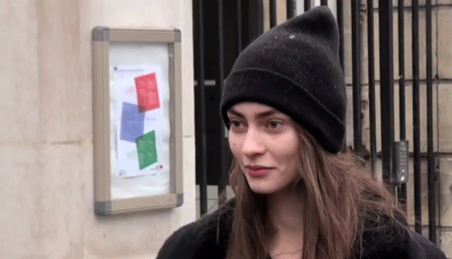 magikalkid:  mihaliko: Marine Deleeuw exiting Carven F/W 2014  LOVE U 