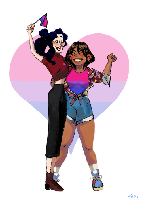 huaino:happy pride! from your favorite bisexuals :^)