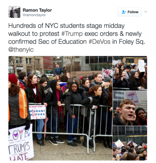 prochoice-or-gtfo:  refinery29:  Betsy DeVos has been confirmed by one vote as the Secretary of Education. Two Republican Senators voted against their party to protest DeVos Today, the Senate narrowly confirmed Betsy DeVos as Secretary of Education, with
