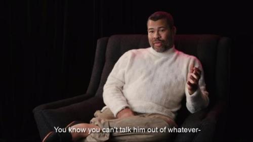 the-swift-tricker:i fucking love jordan peele and i could watch him talk about horror movies for hou