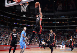 themiamiheat:  Last night the HEAT took care of business, knocking off the Clippers 104-90 at STAPLES Center.  