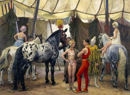 artist-laura-knight: Circus Matinee, 1938, Laura Knight