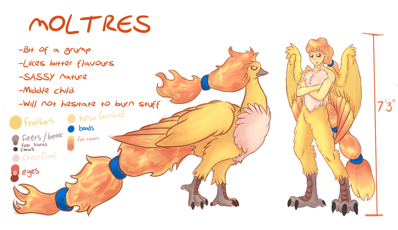 Just winging it over here~ — Morgan Species: Moltres Nickname