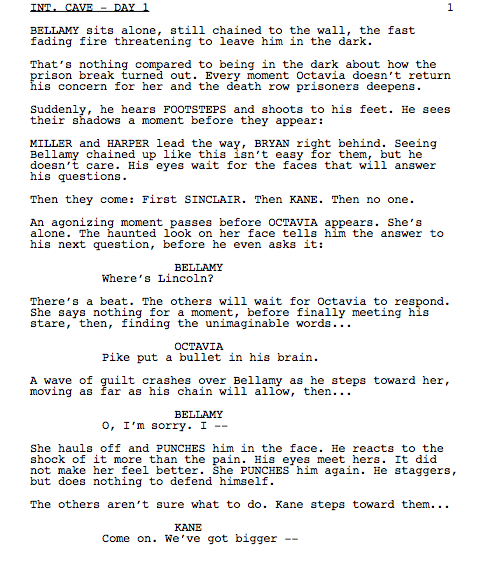 Hey, guys!Can’t believe we’re already at episode 310! Thanks so much for watching with us, and going on this adventure each week. As usual, as a token of our gratitude, here’s an excerpt from last night’s episode, written by Charmaine DeGraté