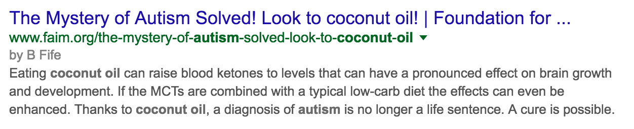 plasmalogical:  frightbot:  frightbot:  they solved autism……….coconut oil was