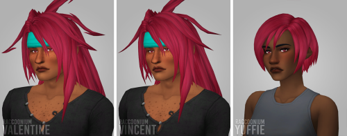 chimaerae:Eezo Pop Recolours - RACCONIUM’S FFVII &amp; FFXV SETSmeshes: @raccoonium - not included p