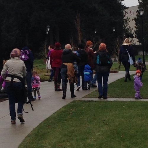 glumshoe: A crowd of walking babies mysteriously appeared on campus this morning. The freshmen are g