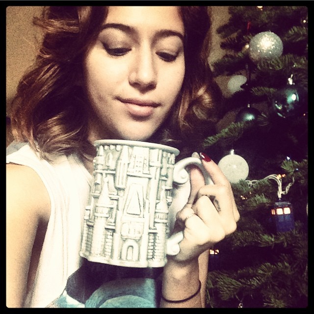- @naesquared went to Disney World and brought me back this Cinderella castle mug!