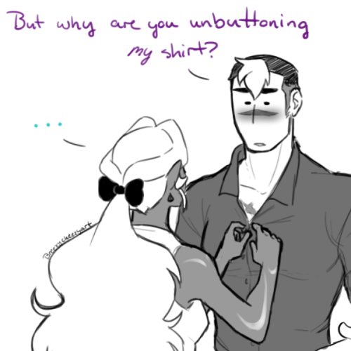 breezycheezyart:She’s just trying to be helpful, Shiro, gosh.Give thanks to this post and my enablin