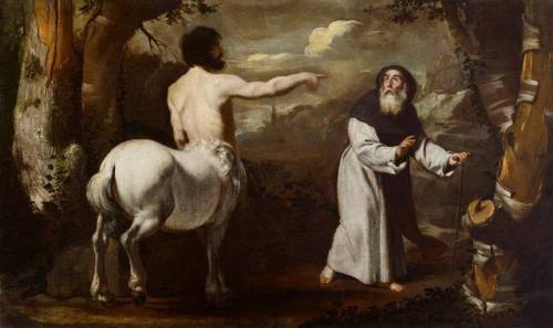 Saint Anthony the Abbot and the Centaur, by Antonio De Bellis.