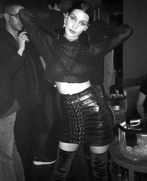 hadidnews:imgmodels: “Paris is BURNING! @BellaHadid at tonight’s @Givenchy soirée. # #PFW #IMGstars”