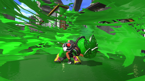 pastarrie: splatoonus: This special weapon is called Splashdown. An Inkling who activates it will ju