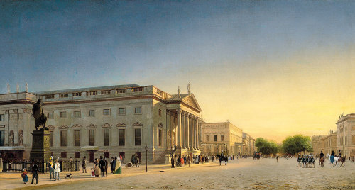 A View of the Opera and Unter den Linden,BerlinEduard Gaertner (German; 1801–1877)1845Oil on canvasC