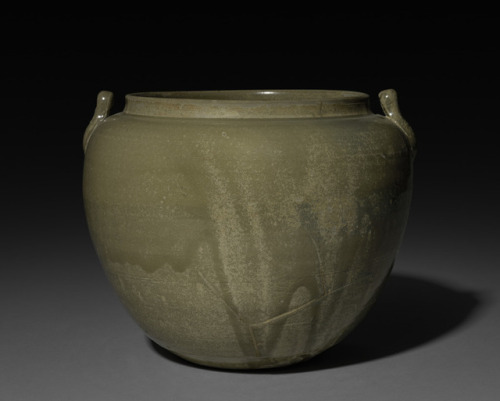Jar with Handles: Yue ware, c. 800s, Cleveland Museum of Art: Chinese ArtSize: Diameter: 22 cm (8 11
