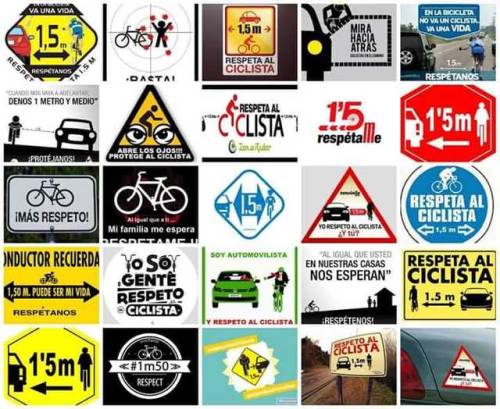apisonadora60: RESPETO AL CICLISTA!!!  #1m50via Pedales y locuras del ciclismo